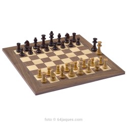 Staunton Chess n.6 Deluxe Walnut with...