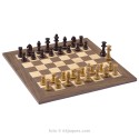 Staunton Chess n.6 Deluxe Walnut with European Pieces