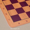 Tablero ajedrez serie Venier - Padauk y Mukali, marco claro
