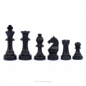 Piezas ajedrez Europa Staunton 5 negro mate