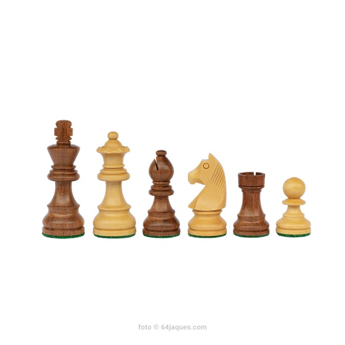 Piezas de ajedrez German Knight Staunton 4 acacia