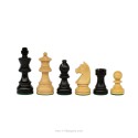 Piezas de ajedrez German Knight Staunton 4 ebonizadas