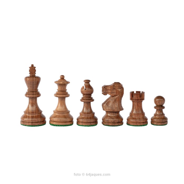 Piezas de ajedrez Classic Staunton 4 acacia