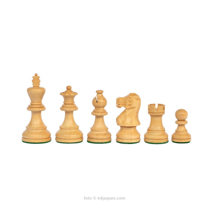 Piezas de ajedrez Classic Staunton 4 ebonizadas