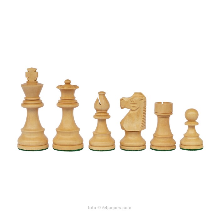 Piezas de ajedrez French Lardy Staunton 5 acacia