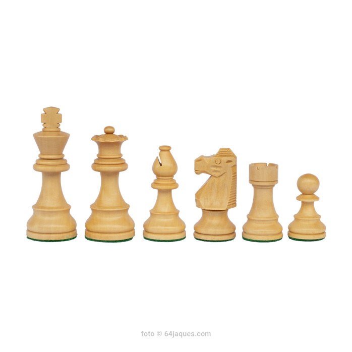 Piezas de ajedrez French Lardy Staunton 5 ebonizadas