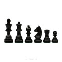 Piezas de ajedrez German Knight Staunton 5 ebonizadas