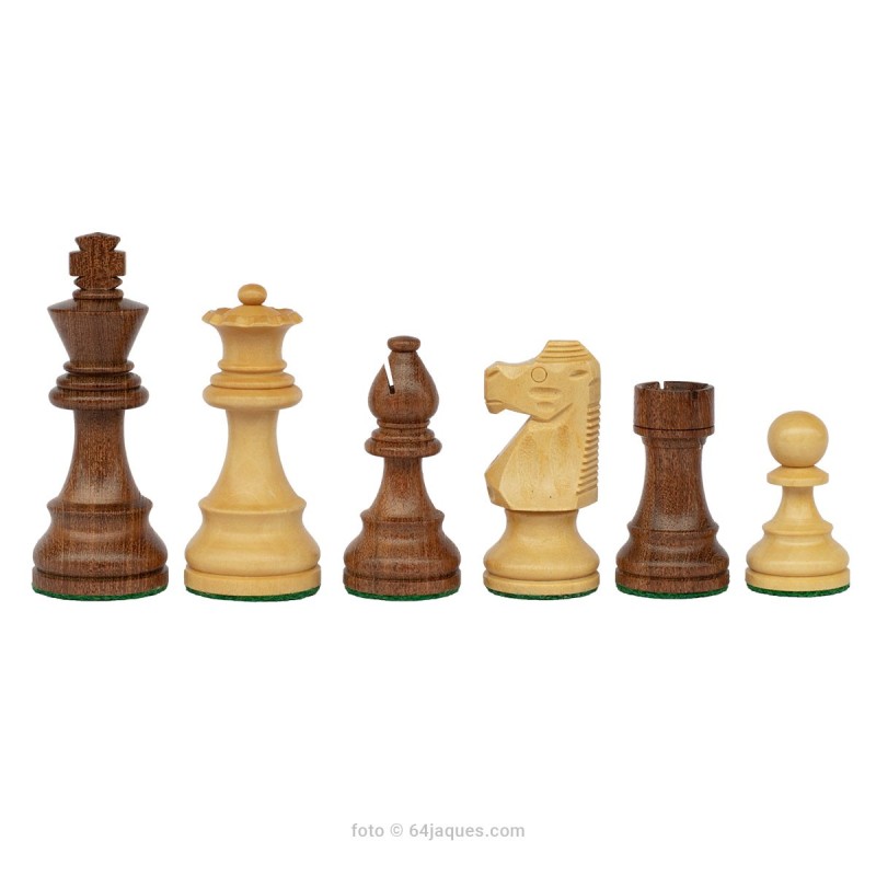 Piezas de ajedrez French Lardy Staunton 6 acacia