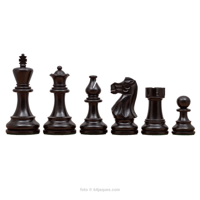 Piezas de ajedrez Classic Staunton 6 ebonizadas