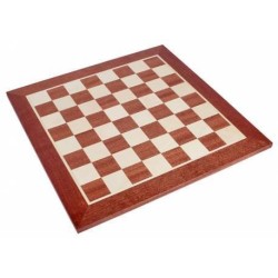 Mahogany Chess Board 50mm WITHOUT coordinates