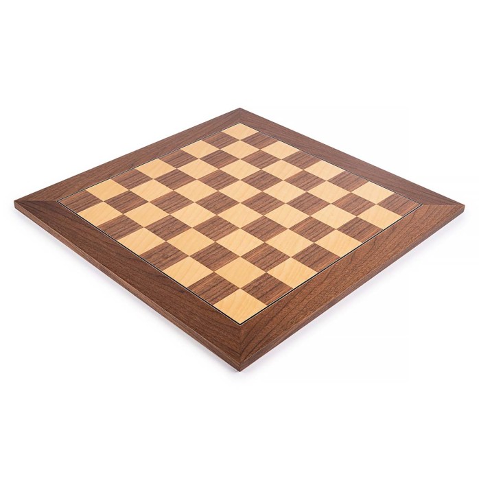 Deluxe Walnut Chess Board