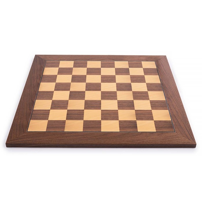 Deluxe Walnut Chess Board
 Tamaño Casilla-50 mm