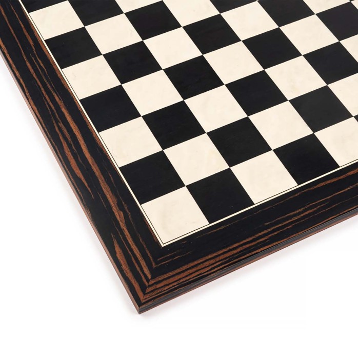 Tablero de ajedrez Negro/Ébano Deluxe 50 mm