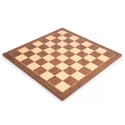 Standard Walnut Chess Board with Coordinates