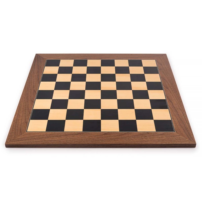 Tablero ajedrez Negro / Nogal Deluxe
 Tamaño casilla-55 mm