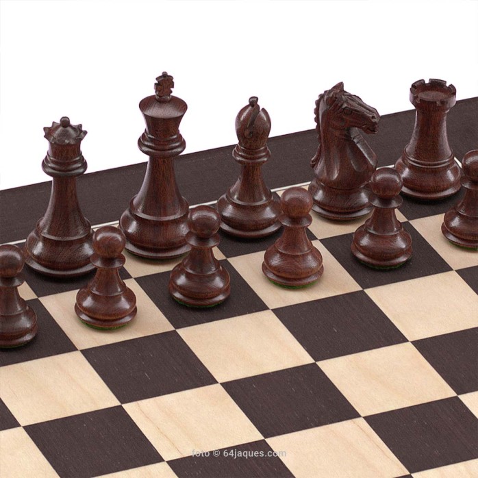 Ajedrez Supreme Staunton 5 con tablero Wengué Deluxe 50 mm
