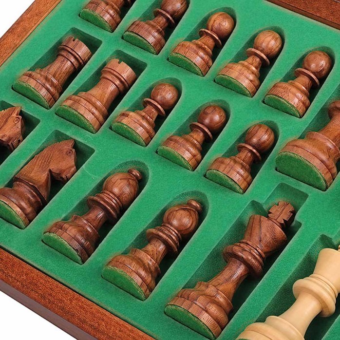 copy of Foldable luxury wooden chess set 30cm