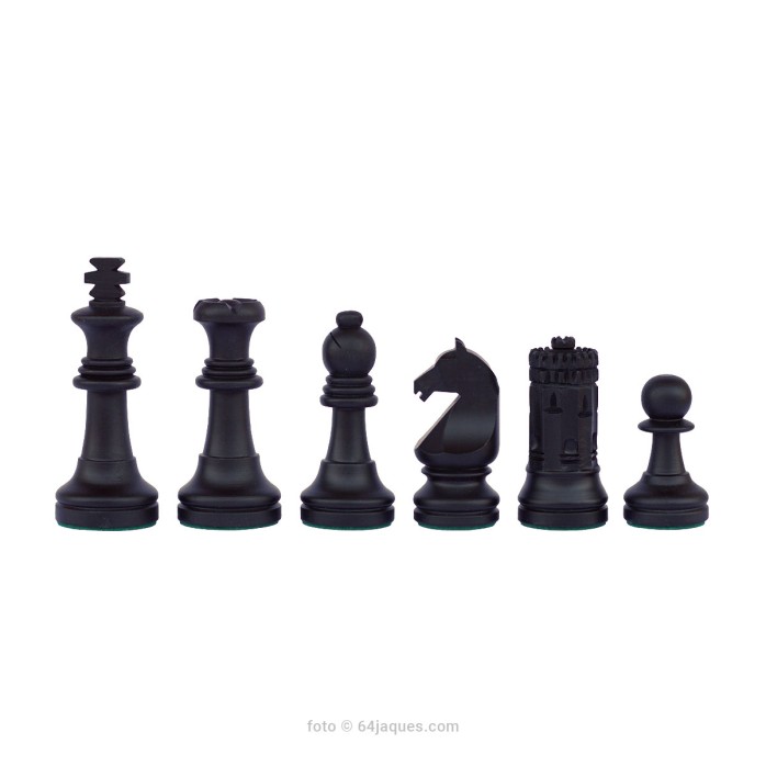 Piezas de ajedrez Sevilla 87 Staunton 5 negro mate