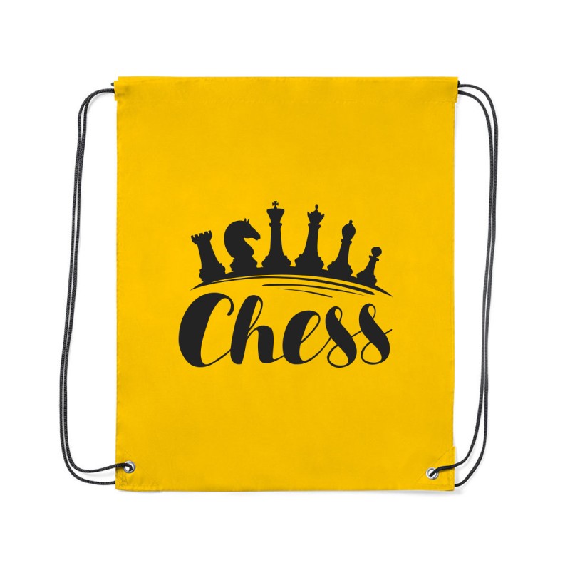 Mochila de cuerdas con motivo ajedrez