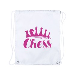 Mochila de cuerdas con motivo ajedrez