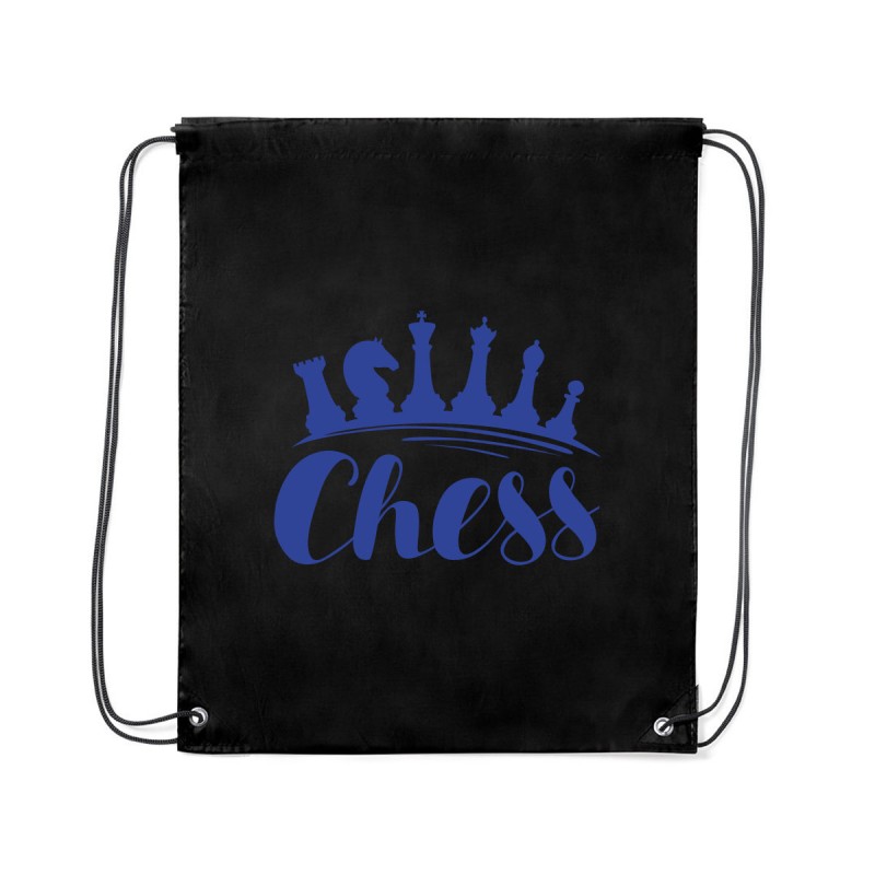 Mochila de cuerdas con motivo ajedrez