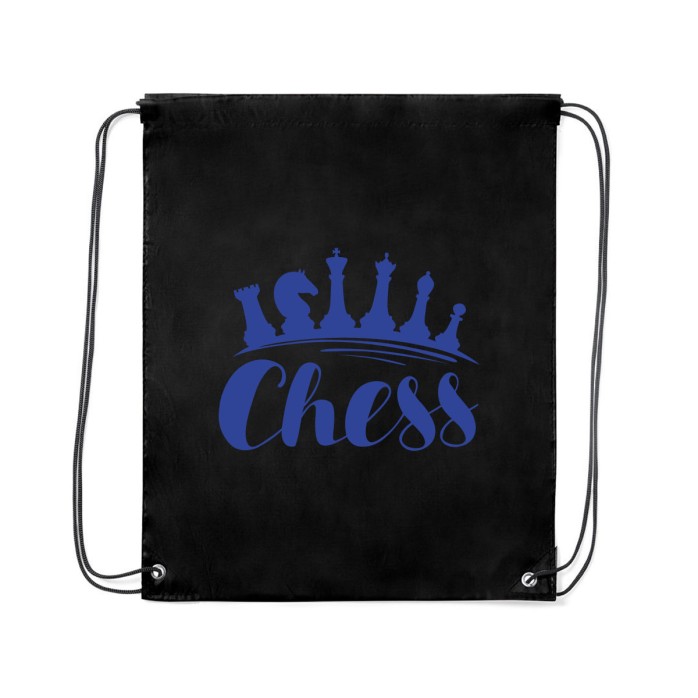 Mochila de cuerdas con motivo ajedrez