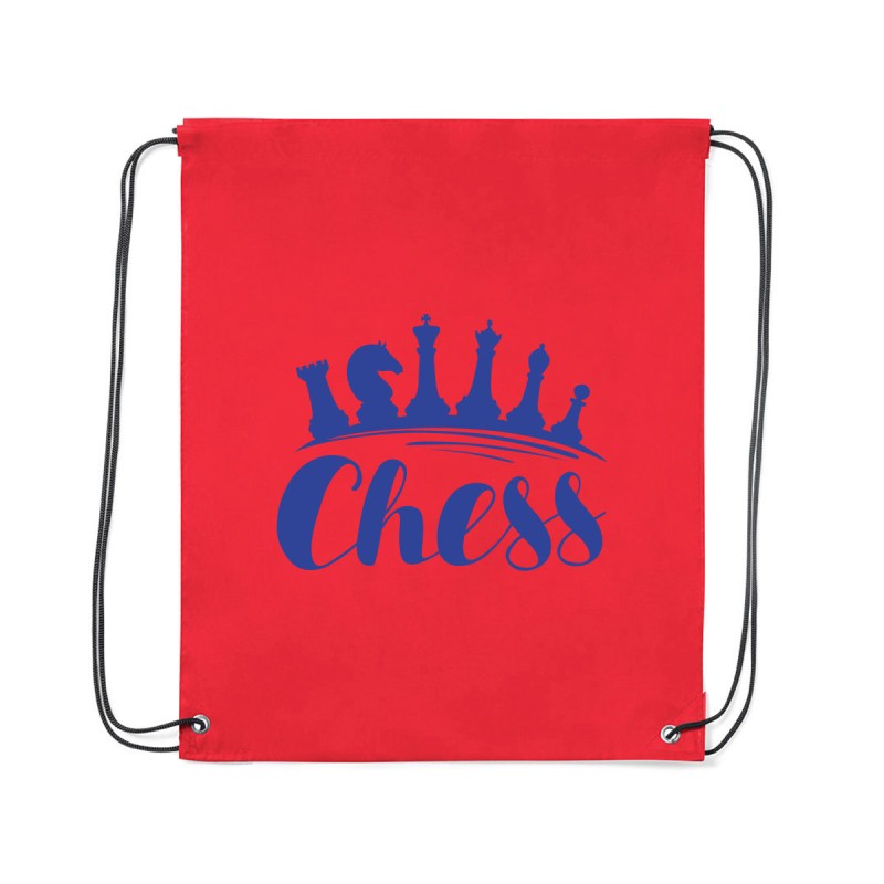 Mochila de cuerdas con motivo ajedrez