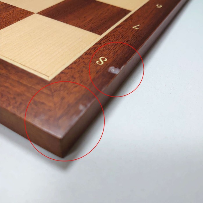 Tablero de ajedrez Sapelly Standard con coordenadas 45 mm - 01 Outlet