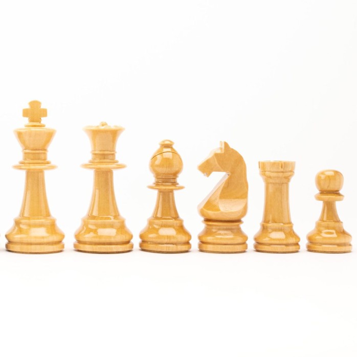 Piezas ajedrez Europa Staunton 6 negro brillo