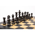 Piezas ajedrez Europa Staunton 6 negro brillo