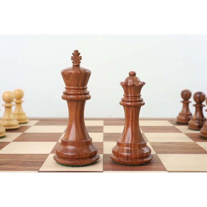 Wooden Chess Pieces Pro Staunton Sheesham 4.1