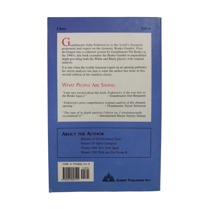 The Complete Benko Gambit (second edition)