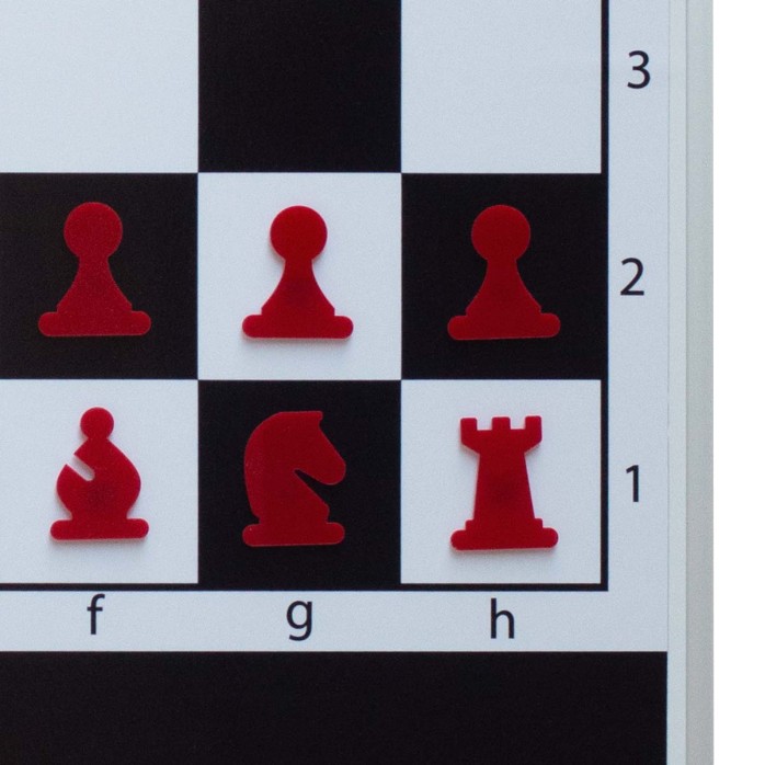 copy of Folding chess mural board 85x85 Red pieces