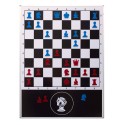 copy of Folding chess mural board 85x85 Red pieces