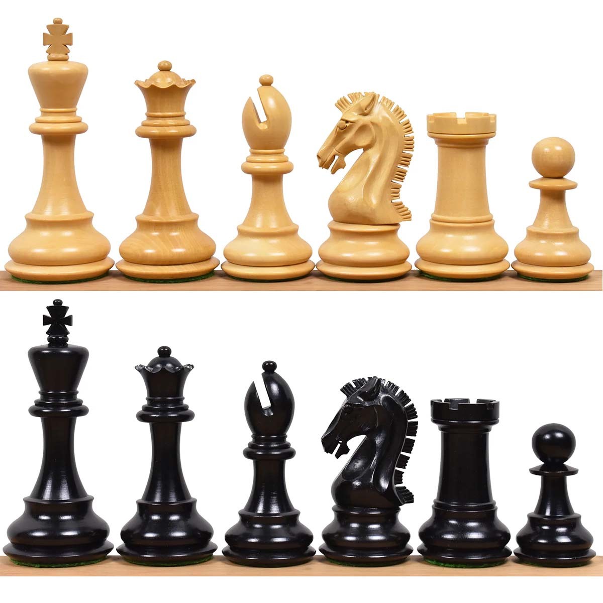 Piezas de ajedrez Craftsman Staunton 6 Ebony