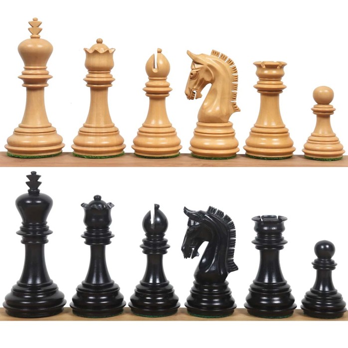 Piezas de ajedrez Imperial Staunton 6 Ebony