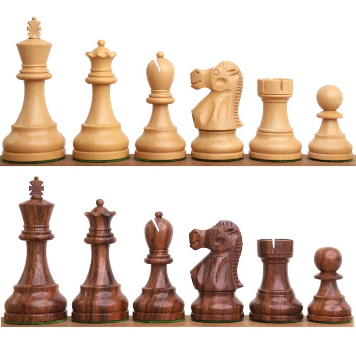 Wooden Chess Pieces Model Reykjavik