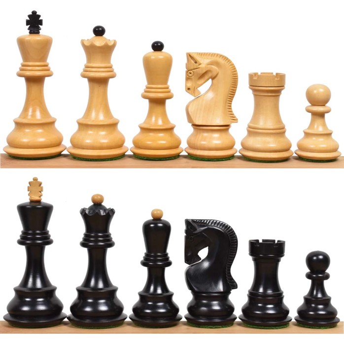 Zagreb Staunton pieces no.6 ebonized.