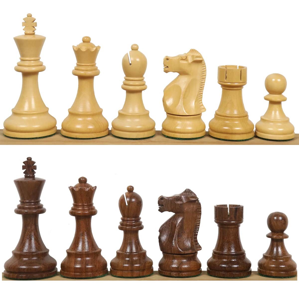 Wooden Chess Pieces Championship Fischer Spassky 1972