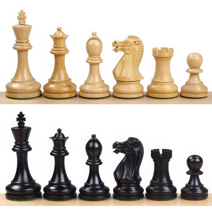 Piezas de ajedrez Executive Staunton 6 ebonizadas
