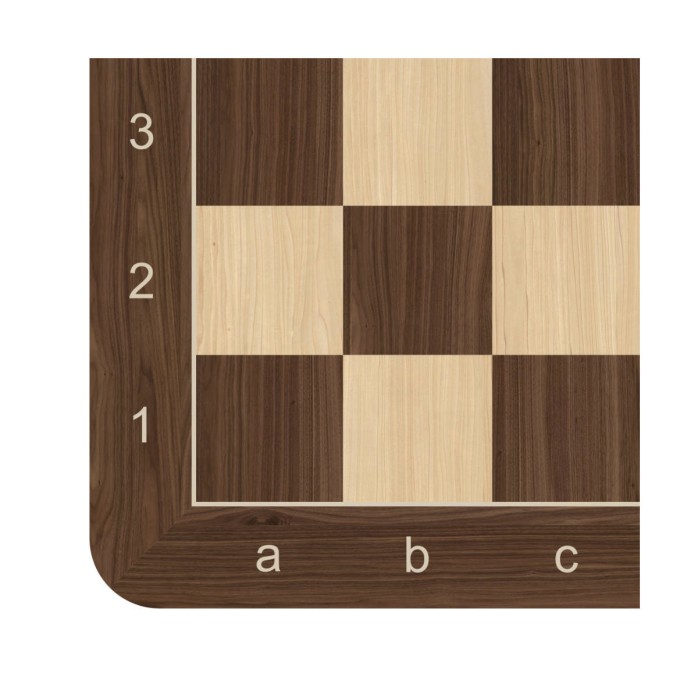 Venier Chessboard Series - Walnut and Maple, Dark Frame