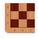 Venier Chessboard Series - Padauk and Mukali, Light Frame