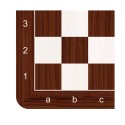 Tablero de ajedrez Venier - Palisandro y Blanco