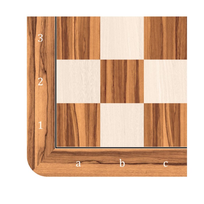 Tablero de ajedrez Venier - Olivo y Blanco