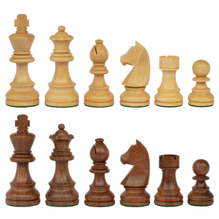 copy of Timeless Staunton Chess Set no.6 with walnut board and 50mm coordinates.