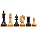 Staunton Wooden Chess Pieces No.6 Columbian Ebonized