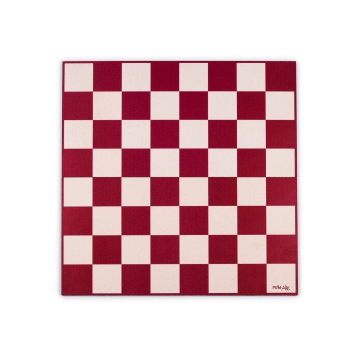 Ajedrez plegable de madera en estuche premium - magenta