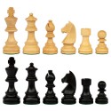Ajedrez Belgrado con piezas German Knight Staunton 5 ebonizadas