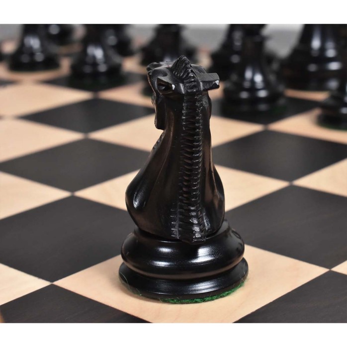 Piezas de ajedrez 1849 Jacques Cook Staunton Collectors Ebony