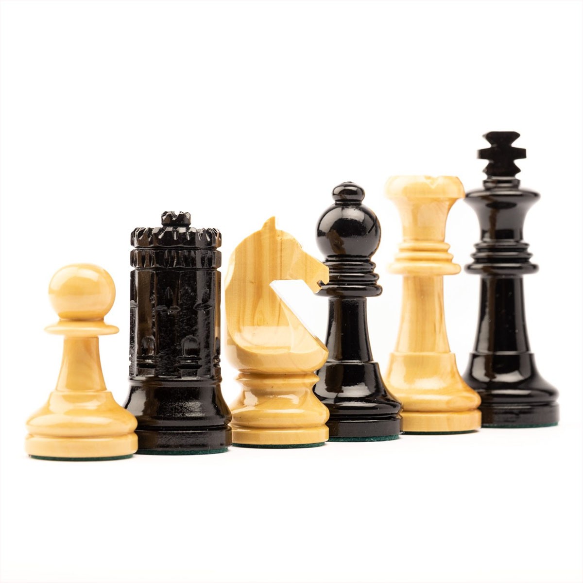 Piezas de ajedrez Sevilla 87 Staunton 5 negro brillo